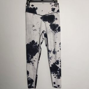 Balance Athletica The Cloud Pant Leggings White Black High Rise Soft Large L